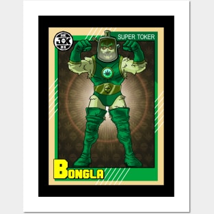 Bongla, Tokedarr The Weedbarian, vintage hero card Posters and Art